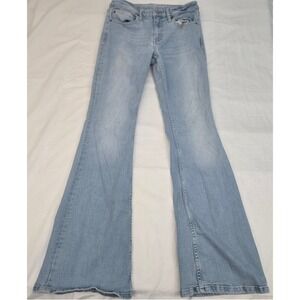 IDYLWILD Miranda Lambert Womens 6 x 33L Flare Jeans LT Wash‎ Denim Bell Bottom